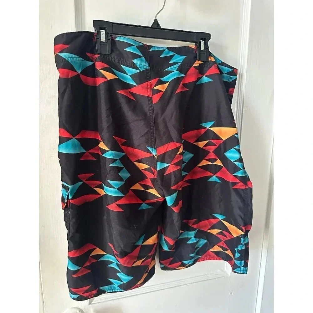 Men’s size Medium Colorful Abstract Swim Trunks